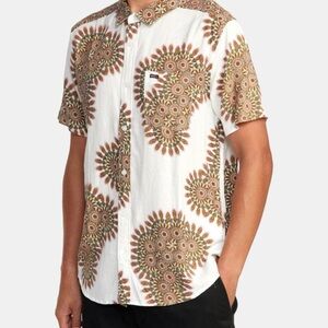 RVCA Men’s Kelsey Short Sleeve Button Up Shirt